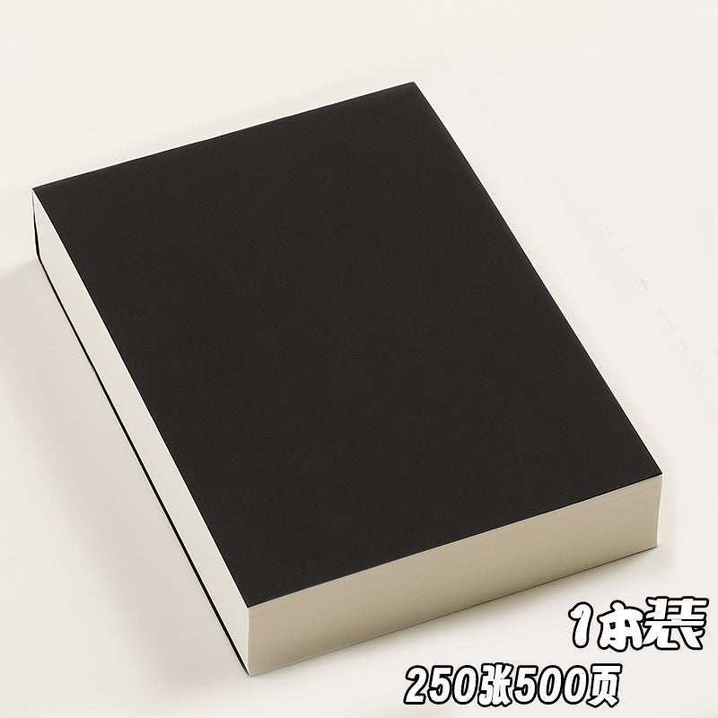 Thickened Manuscript Tearable Milk Brick Super Thick Manuscript Paper Student Brush Simple Portable Black Card Blank Paper - Image 1